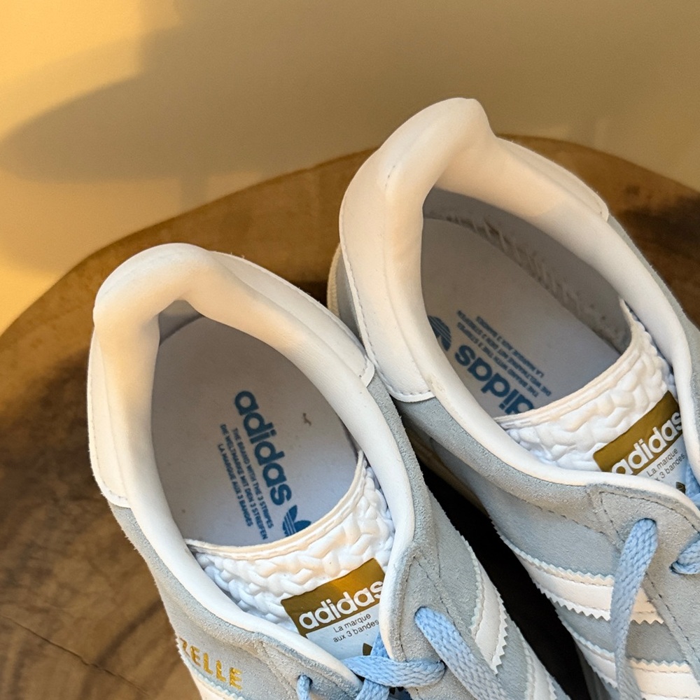 Baby Blue Adidas Gazelles - Picture 8 of 8